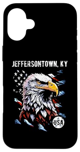 Jeffersontown KY Patriotischer Adler USA Flagge Vintage Design Hülle für iPhone 16 Plus Jeffersontown KY Patriotischer Adler USA Flagge Vintage Design Hülle für iPhone 16 Plus von Awesome Jeffersontown KY USA Designs and Souvenirs