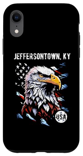 Jeffersontown KY Patriotischer Adler USA Flagge Vintage Design Hülle für iPhone XR Jeffersontown KY Patriotischer Adler USA Flagge Vintage Design Hülle für iPhone XR von Awesome Jeffersontown KY USA Designs and Souvenirs