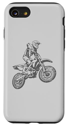 Motocross Dirt Bike Motorrad Racing Design Used-Look Hülle für iPhone SE (2020) / 7 / 8 von Awesome Motocross Dirt Bike Designs and Souvenirs