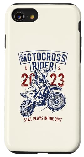 Motocross Dirt Bike Motorrad Racing Design Used-Look Hülle für iPhone SE (2020) / 7 / 8 von Awesome Motocross Dirt Bike Designs and Souvenirs