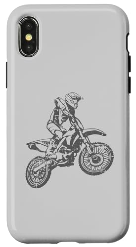 Motocross Dirt Bike Motorrad Racing Design Used-Look Hülle für iPhone X/XS von Awesome Motocross Dirt Bike Designs and Souvenirs