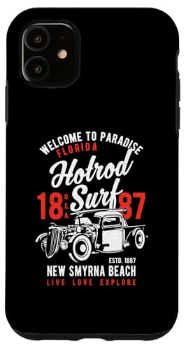 Smyrna Beach Florida Retro Hotrod Surf Design Hülle für iPhone 11 Smyrna Beach Florida Retro Hotrod Surf Design Hülle für iPhone 11 von Awesome New Smyrna Beach Florida Souvenirs Designs