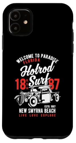 Smyrna Beach Florida Retro Hotrod Surf Design Hülle für iPhone 11 Smyrna Beach Florida Retro Hotrod Surf Design Hülle für iPhone 11 von Awesome New Smyrna Beach Florida Souvenirs Designs