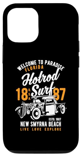 Smyrna Beach Florida Retro Hotrod Surf Design Hülle für iPhone 12/12 Pro Smyrna Beach Florida Retro Hotrod Surf Design Hülle für iPhone 12/12 Pro von Awesome New Smyrna Beach Florida Souvenirs Designs