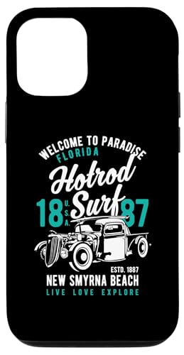 Smyrna Beach Florida Retro Hotrod Surf Design Hülle für iPhone 12/12 Pro Smyrna Beach Florida Retro Hotrod Surf Design Hülle für iPhone 12/12 Pro von Awesome New Smyrna Beach Florida Souvenirs Designs