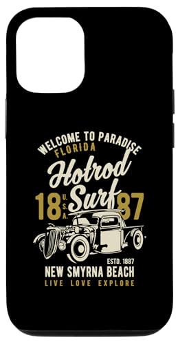 Smyrna Beach Florida Retro Hotrod Surf Design Hülle für iPhone 12/12 Pro Smyrna Beach Florida Retro Hotrod Surf Design Hülle für iPhone 12/12 Pro von Awesome New Smyrna Beach Florida Souvenirs Designs