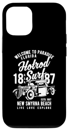 Smyrna Beach Florida Retro Hotrod Surf Design Hülle für iPhone 12/12 Pro Smyrna Beach Florida Retro Hotrod Surf Design Hülle für iPhone 12/12 Pro von Awesome New Smyrna Beach Florida Souvenirs Designs