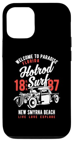 Smyrna Beach Florida Retro Hotrod Surf Design Hülle für iPhone 12/12 Pro Smyrna Beach Florida Retro Hotrod Surf Design Hülle für iPhone 12/12 Pro von Awesome New Smyrna Beach Florida Souvenirs Designs