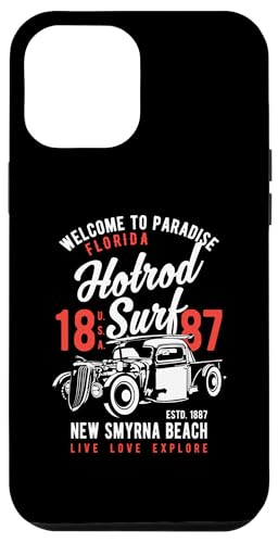 Smyrna Beach Florida Retro Hotrod Surf Design Hülle für iPhone 12 Pro Max Smyrna Beach Florida Retro Hotrod Surf Design Hülle für iPhone 12 Pro Max von Awesome New Smyrna Beach Florida Souvenirs Designs