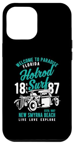 Smyrna Beach Florida Retro Hotrod Surf Design Hülle für iPhone 12 Pro Max Smyrna Beach Florida Retro Hotrod Surf Design Hülle für iPhone 12 Pro Max von Awesome New Smyrna Beach Florida Souvenirs Designs