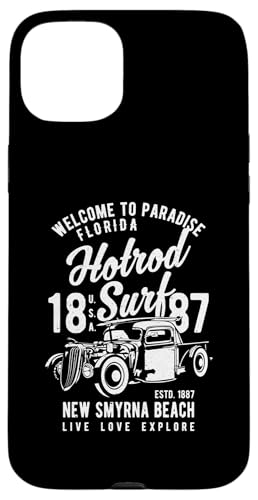 Smyrna Beach Florida Retro Hotrod Surf Design Hülle für iPhone 15 Plus Smyrna Beach Florida Retro Hotrod Surf Design Hülle für iPhone 15 Plus von Awesome New Smyrna Beach Florida Souvenirs Designs