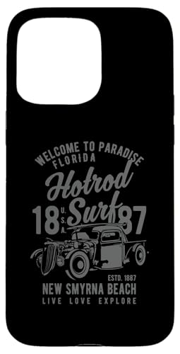 Smyrna Beach Florida Retro Hotrod Surf Design Hülle für iPhone 15 Pro Max Smyrna Beach Florida Retro Hotrod Surf Design Hülle für iPhone 15 Pro Max von Awesome New Smyrna Beach Florida Souvenirs Designs