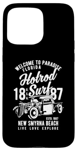 Smyrna Beach Florida Retro Hotrod Surf Design Hülle für iPhone 15 Pro Max Smyrna Beach Florida Retro Hotrod Surf Design Hülle für iPhone 15 Pro Max von Awesome New Smyrna Beach Florida Souvenirs Designs