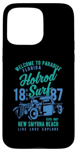 Smyrna Beach Florida Retro Hotrod Surf Design Hülle für iPhone 15 Pro Max Smyrna Beach Florida Retro Hotrod Surf Design Hülle für iPhone 15 Pro Max von Awesome New Smyrna Beach Florida Souvenirs Designs