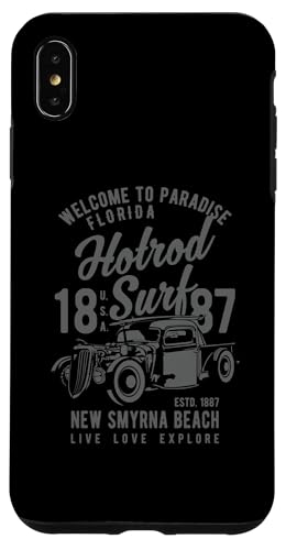 Smyrna Beach Florida Retro Hotrod Surf Design Hülle für iPhone XS Max von Awesome New Smyrna Beach Florida Souvenirs Designs