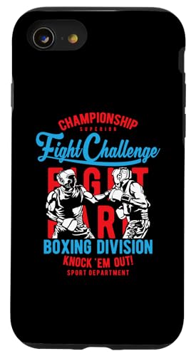 Boxen, MMA, Kampfsport, Retro-Design, Vintage-Stil Hülle für iPhone SE (2020) / 7 / 8 von Awesome Retro Boxing MMA Fighting Sports Designs
