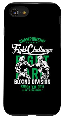 Boxen, MMA, Kampfsport, Retro-Design, Vintage-Stil Hülle für iPhone SE (2020) / 7 / 8 von Awesome Retro Boxing MMA Fighting Sports Designs