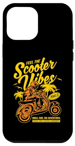 Feel The Scooter Vibes Roller-Design im Retro-Stil Hülle für iPhone 12 Pro Max von Awesome Retro Scooter Riders Designs and Souvenirs