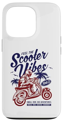 Feel The Scooter Vibes Roller-Design im Retro-Stil Hülle für iPhone 13 Pro von Awesome Retro Scooter Riders Designs and Souvenirs