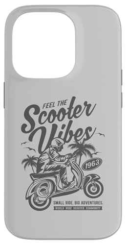 Feel The Scooter Vibes Roller-Design im Retro-Stil Hülle für iPhone 14 Pro von Awesome Retro Scooter Riders Designs and Souvenirs