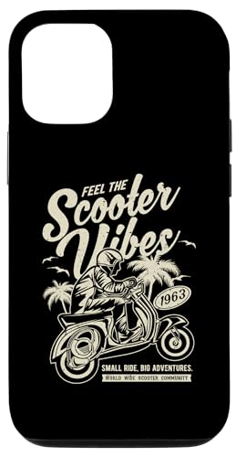 Feel The Scooter Vibes Roller-Vintage-Design im Retro-Stil Hülle für iPhone 12/12 Pro von Awesome Retro Scooter Riders Designs and Souvenirs