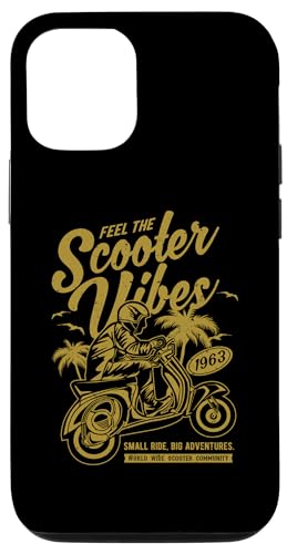 Feel The Scooter Vibes Roller-Vintage-Design im Retro-Stil Hülle für iPhone 12/12 Pro von Awesome Retro Scooter Riders Designs and Souvenirs