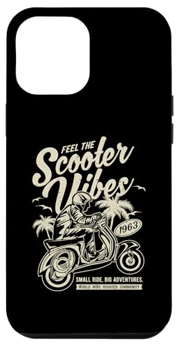 Feel The Scooter Vibes Roller-Vintage-Design im Retro-Stil Hülle für iPhone 12 Pro Max von Awesome Retro Scooter Riders Designs and Souvenirs