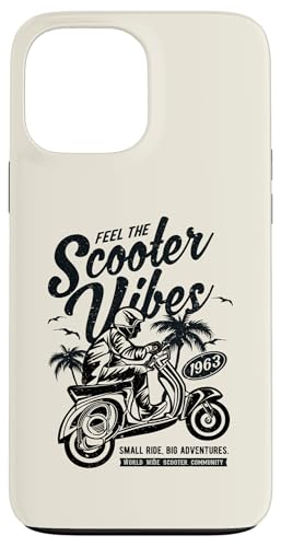 Feel The Scooter Vibes Roller-Vintage-Design im Retro-Stil Hülle für iPhone 13 Pro Max von Awesome Retro Scooter Riders Designs and Souvenirs