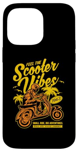 Feel The Scooter Vibes Roller-Vintage-Design im Retro-Stil Hülle für iPhone 14 Pro Max von Awesome Retro Scooter Riders Designs and Souvenirs