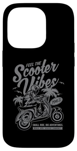 Feel The Scooter Vibes Roller-Vintage-Design im Retro-Stil Hülle für iPhone 14 Pro von Awesome Retro Scooter Riders Designs and Souvenirs