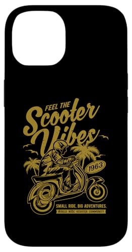 Feel The Scooter Vibes Roller-Vintage-Design im Retro-Stil Hülle für iPhone 14 von Awesome Retro Scooter Riders Designs and Souvenirs