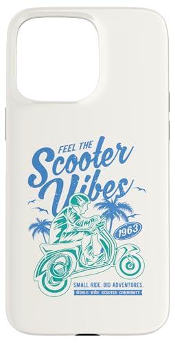 Feel The Scooter Vibes Roller-Vintage-Design im Retro-Stil Hülle für iPhone 15 Pro Max von Awesome Retro Scooter Riders Designs and Souvenirs