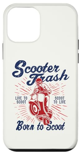 Roller Trash Retro Distressed Style Scooter Humor Design Hülle für iPhone 12 mini von Awesome Retro Scooter Riders Designs and Souvenirs