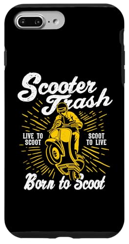 Roller Trash Retro Distressed Style Scooter Humor Design Hülle für iPhone 7 Plus/8 Plus von Awesome Retro Scooter Riders Designs and Souvenirs