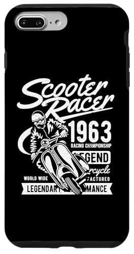 Scooter Racer Retro Vintage Used-Style Design Hülle für iPhone 7 Plus/8 Plus von Awesome Retro Scooter Riders Designs and Souvenirs