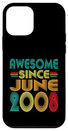 Fantastisch seit Juni 2008, 17. Geburtstag, lustiger Vintage-Stil Hülle für iPhone 12 mini Fantastisch seit Juni 2008, 17. Geburtstag, lustiger Vintage-Stil Hülle für iPhone 12 mini von Awesome Since June 2008 Years 17th Bday Tee
