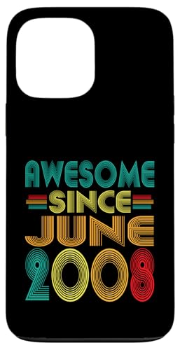 Fantastisch seit Juni 2008, 17. Geburtstag, lustiger Vintage-Stil Hülle für iPhone 13 Pro Max Fantastisch seit Juni 2008, 17. Geburtstag, lustiger Vintage-Stil Hülle für iPhone 13 Pro Max von Awesome Since June 2008 Years 17th Bday Tee