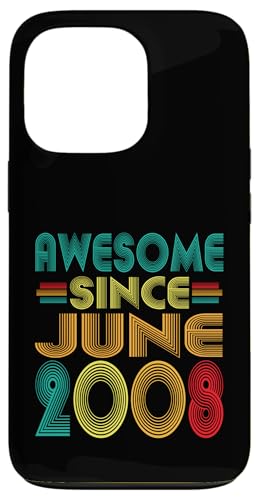 Fantastisch seit Juni 2008, 17. Geburtstag, lustiger Vintage-Stil Hülle für iPhone 13 Pro Fantastisch seit Juni 2008, 17. Geburtstag, lustiger Vintage-Stil Hülle für iPhone 13 Pro von Awesome Since June 2008 Years 17th Bday Tee