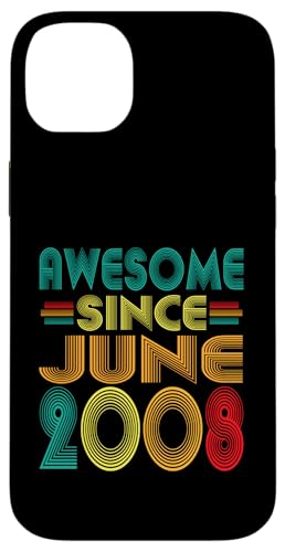 Fantastisch seit Juni 2008, 17. Geburtstag, lustiger Vintage-Stil Hülle für iPhone 14 Plus Fantastisch seit Juni 2008, 17. Geburtstag, lustiger Vintage-Stil Hülle für iPhone 14 Plus von Awesome Since June 2008 Years 17th Bday Tee