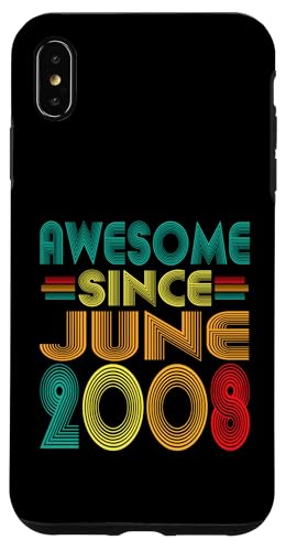 Fantastisch seit Juni 2008, 17. Geburtstag, lustiger Vintage-Stil Hülle für iPhone XS Max Fantastisch seit Juni 2008, 17. Geburtstag, lustiger Vintage-Stil Hülle für iPhone XS Max von Awesome Since June 2008 Years 17th Bday Tee