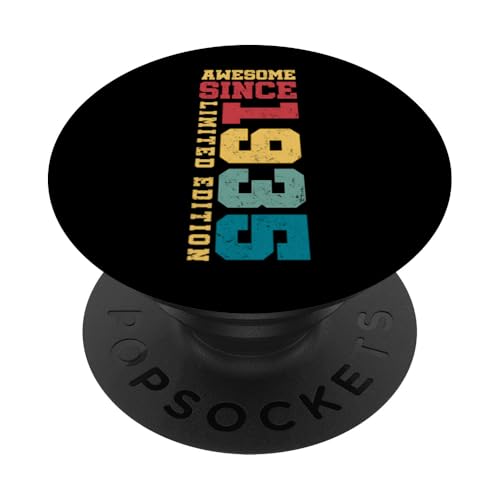 Fantastisch seit 1935, limitierte Auflage, Vintage-Stil, 90th Birthday PopSockets Klebender PopGrip Fantastisch seit 1935, limitierte Auflage, Vintage-Stil, 90th Birthday PopSockets Klebender PopGrip von Awesome Since Limited Edition Birthday Gifts by Mj