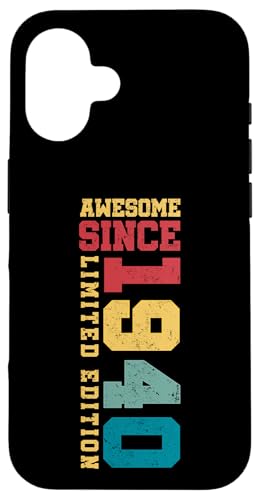 Fantastisch seit 1940, limitierte Auflage, Vintage-Stil, 85. Geburtstag Hülle für iPhone 16 Fantastisch seit 1940, limitierte Auflage, Vintage-Stil, 85. Geburtstag Hülle für iPhone 16 von Awesome Since Limited Edition Birthday Gifts by Mj