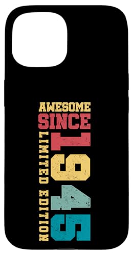 Fantastisch seit 1945, limitierte Auflage, Vintage-Stil, 80. Geburtstag Hülle für iPhone 15 Fantastisch seit 1945, limitierte Auflage, Vintage-Stil, 80. Geburtstag Hülle für iPhone 15 von Awesome Since Limited Edition Birthday Gifts by Mj