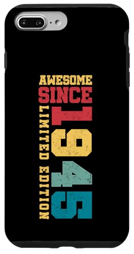 Fantastisch seit 1945, limitierte Auflage, Vintage-Stil, 80. Geburtstag Hülle für iPhone 7 Plus/8 Plus von Awesome Since Limited Edition Birthday Gifts by Mj