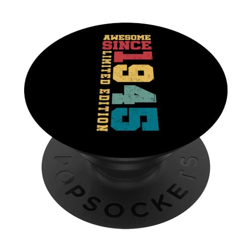 Fantastisch seit 1945, limitierte Auflage, Vintage-Stil, 80. Geburtstag PopSockets Klebender PopGrip Fantastisch seit 1945, limitierte Auflage, Vintage-Stil, 80. Geburtstag PopSockets Klebender PopGrip von Awesome Since Limited Edition Birthday Gifts by Mj