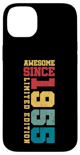 Fantastisch seit 1955, limitierte Auflage, Vintage-Stil, 70th Birthday Hülle für iPhone 14 Plus von Awesome Since Limited Edition Birthday Gifts by Mj