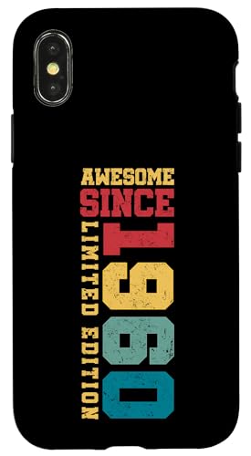 Fantastisch seit 1960, limitierte Auflage, Vintage-Stil, 65. Geburtstag Hülle für iPhone X/XS Fantastisch seit 1960, limitierte Auflage, Vintage-Stil, 65. Geburtstag Hülle für iPhone X/XS von Awesome Since Limited Edition Birthday Gifts by Mj