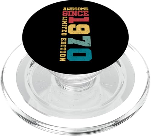 Fantastisch seit 1970, limitierte Auflage, Vintage-Look, 55. Geburtstag PopSockets PopGrip für MagSafe Fantastisch seit 1970, limitierte Auflage, Vintage-Look, 55. Geburtstag PopSockets PopGrip für MagSafe von Awesome Since Limited Edition Birthday Gifts by Mj