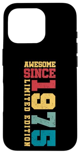 Fantastisch seit 1975, limitierte Auflage, Vintage-Stil, 50. Geburtstag Hülle für iPhone 16 Pro Fantastisch seit 1975, limitierte Auflage, Vintage-Stil, 50. Geburtstag Hülle für iPhone 16 Pro von Awesome Since Limited Edition Birthday Gifts by Mj