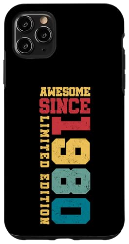 Fantastisch seit 1980, limitierte Auflage, Vintage-Stil, 45th Birthday Hülle für iPhone 11 Pro Max Fantastisch seit 1980, limitierte Auflage, Vintage-Stil, 45th Birthday Hülle für iPhone 11 Pro Max von Awesome Since Limited Edition Birthday Gifts by Mj